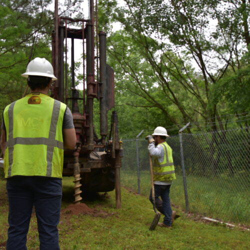 MC Squared collects soil samples at Utoy Creek RFC