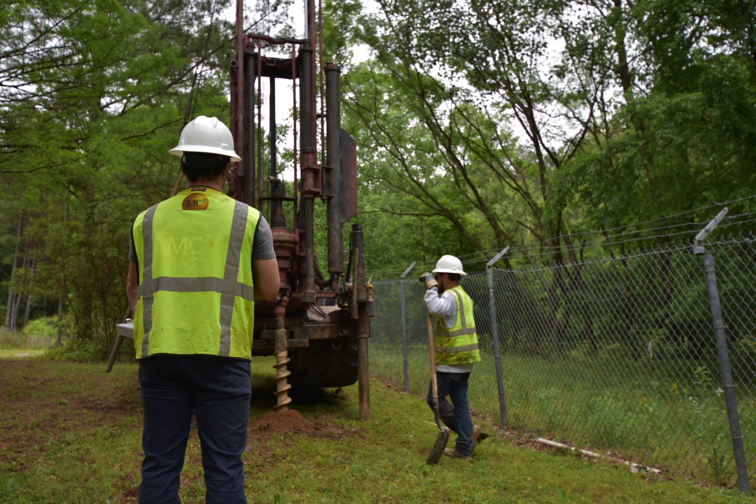 MC Squared collects soil samples at Utoy Creek RFC